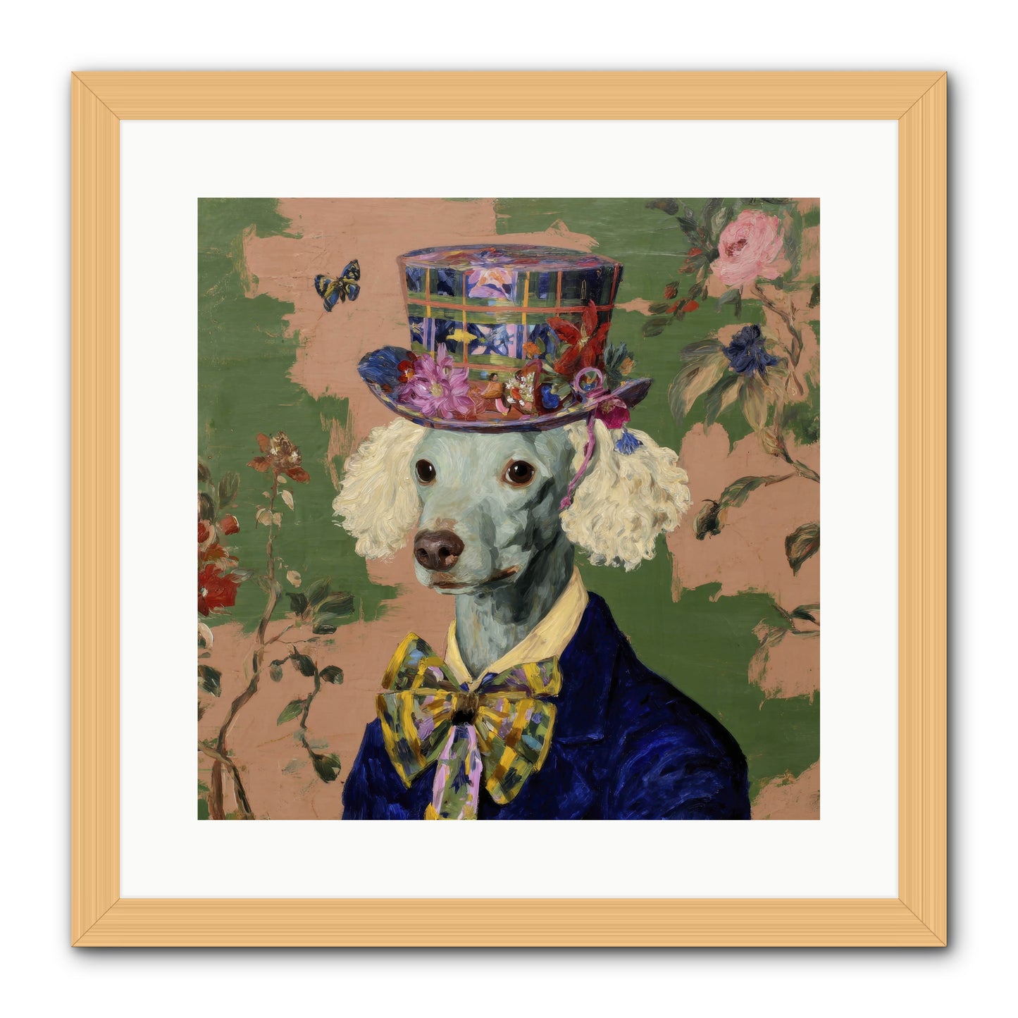The Country Estate -- Framed Print - Natural 16x16