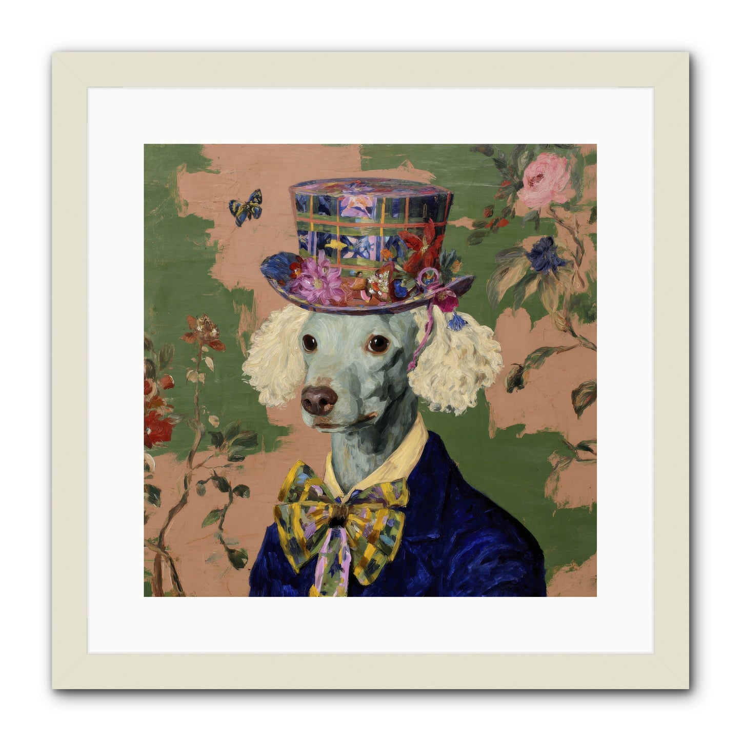 The Country Estate -- Framed Print - White 16x16