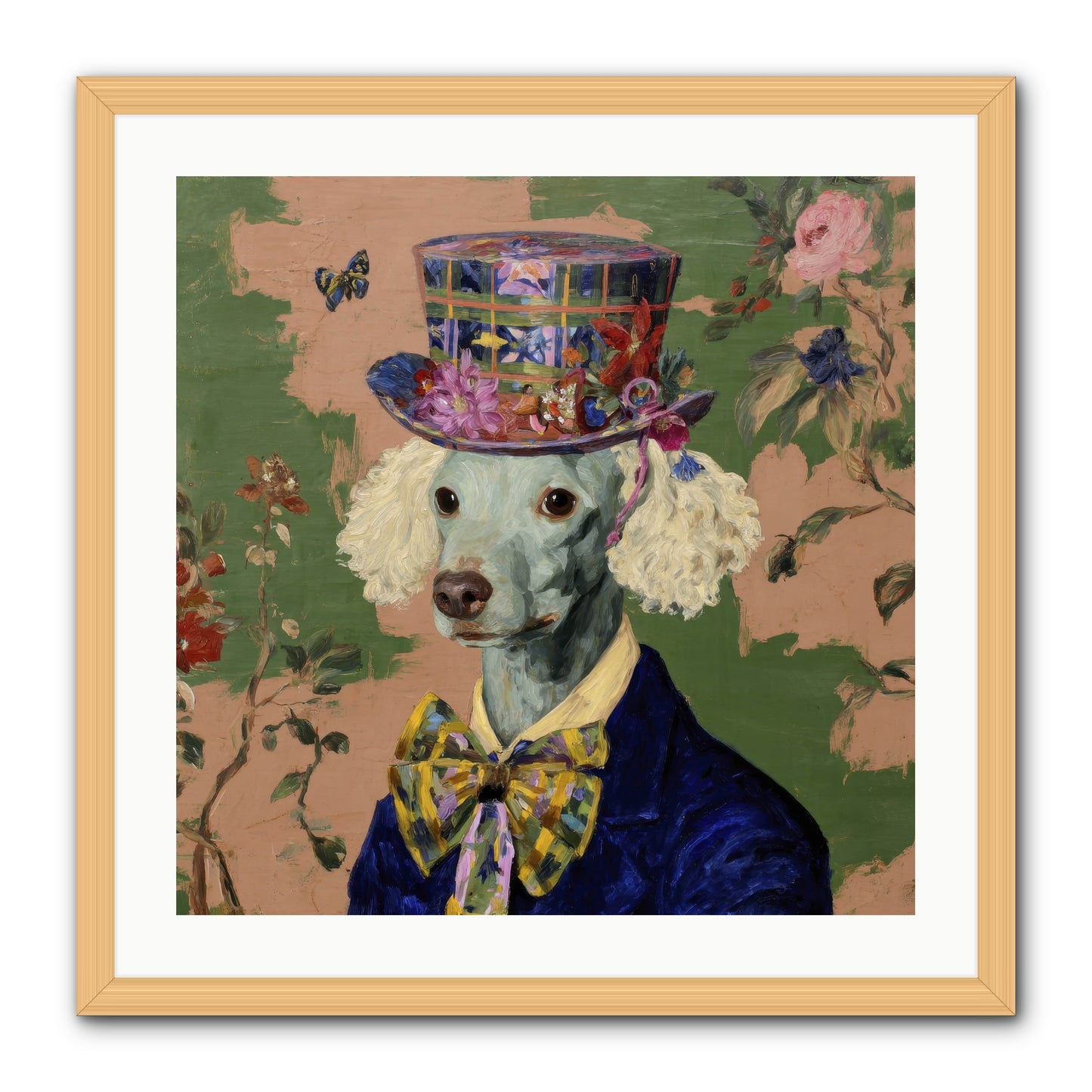 The Country Estate -- Framed Print - Natural 24x24