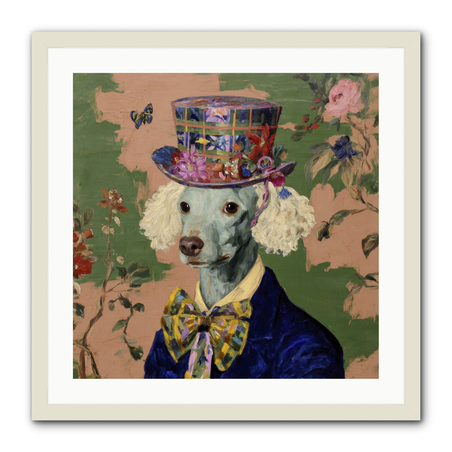 The Country Estate -- Framed Print - White 24x24