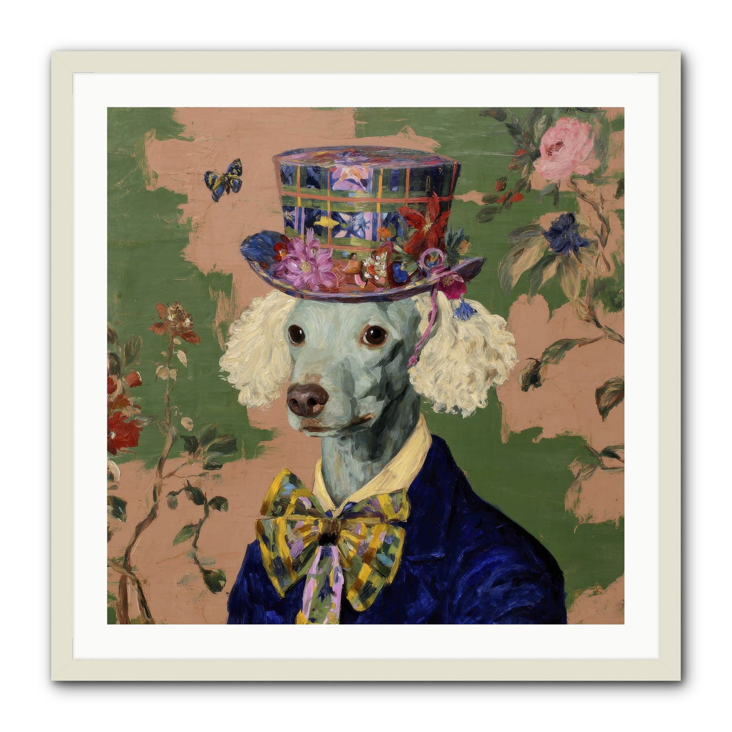 The Country Estate -- Framed Print - White 30x30