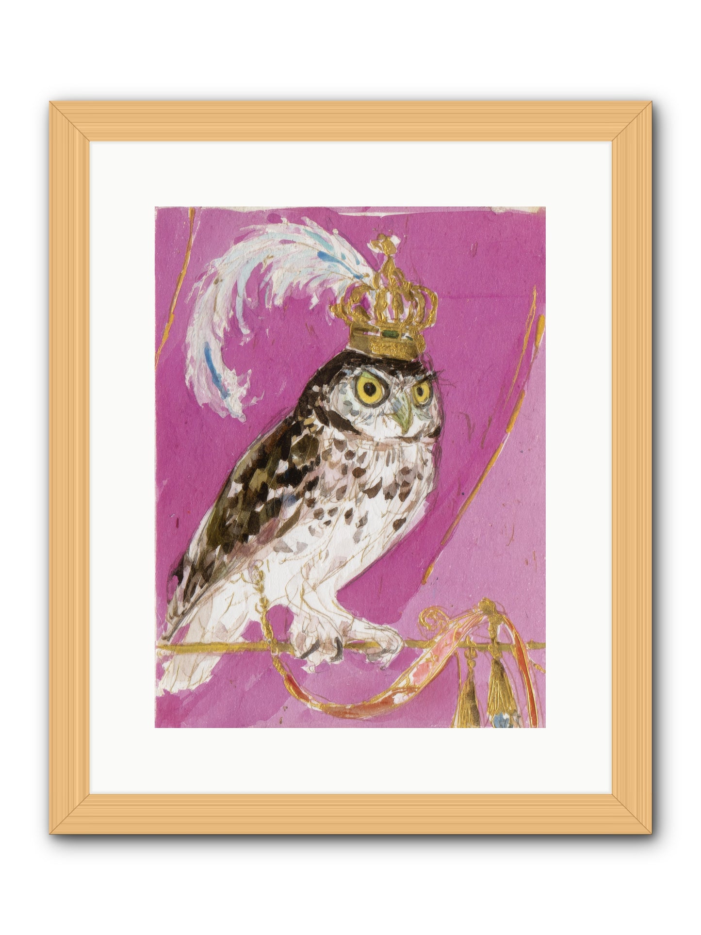 The Cricket Blazer Affair -- Framed Print - Natural 12x16
