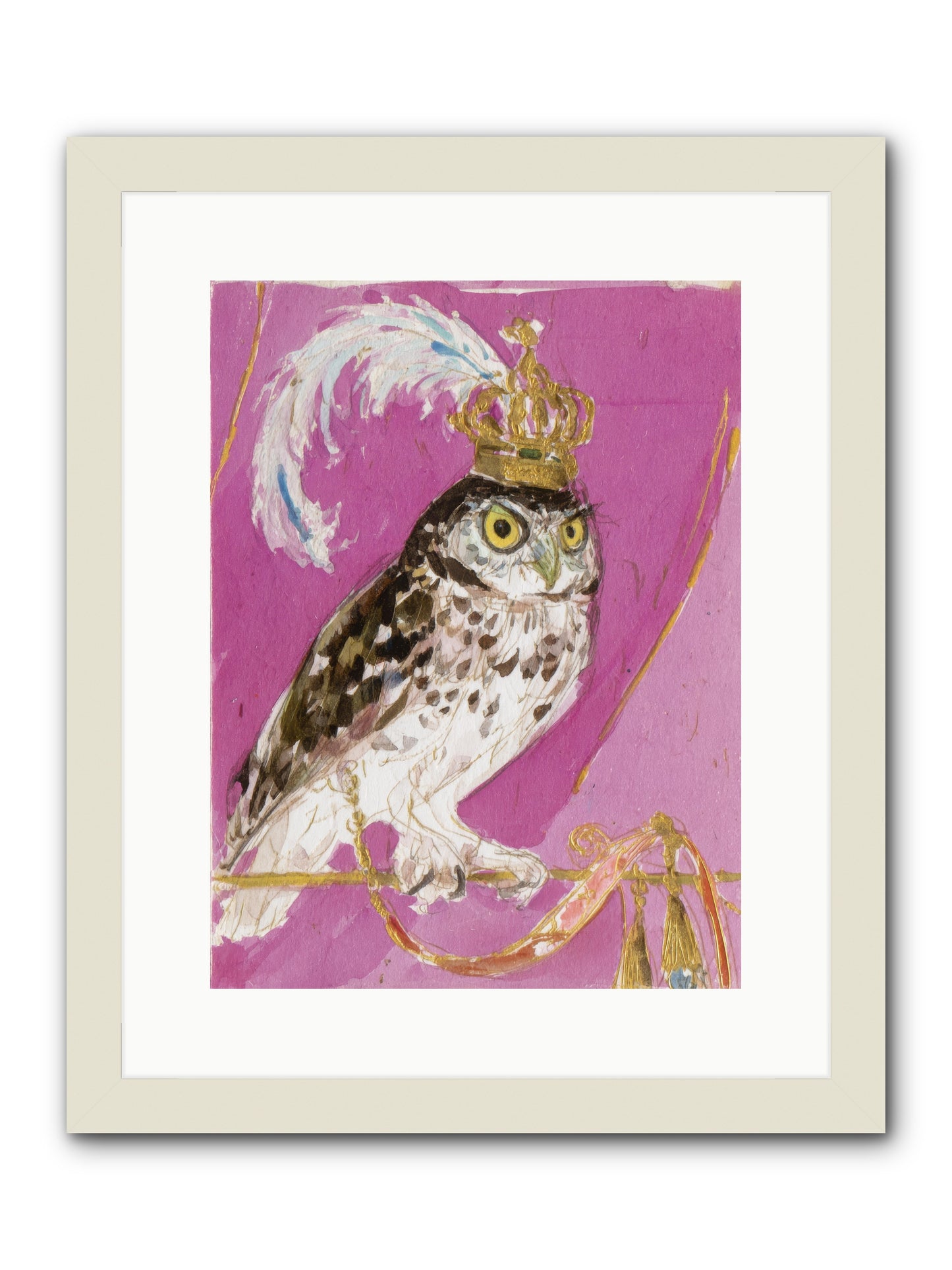 The Cricket Blazer Affair -- Framed Print - White 12x16
