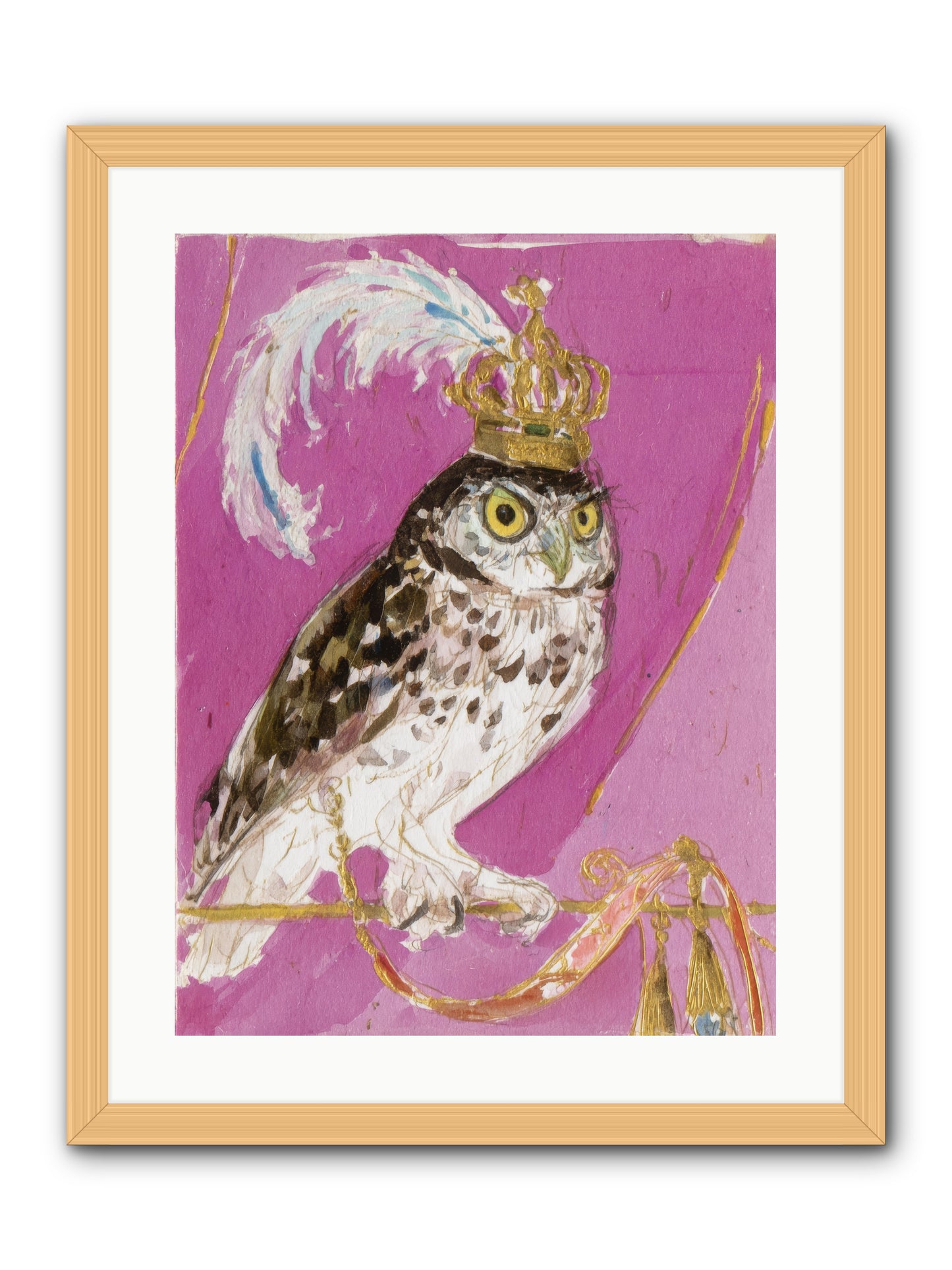 The Cricket Blazer Affair -- Framed Print - Natural 18x24