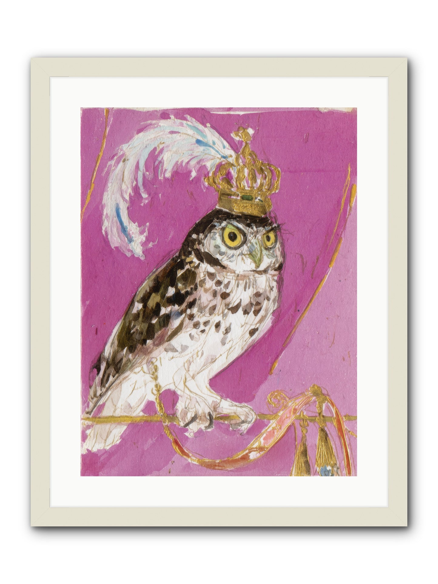 The Cricket Blazer Affair -- Framed Print - White 18x24