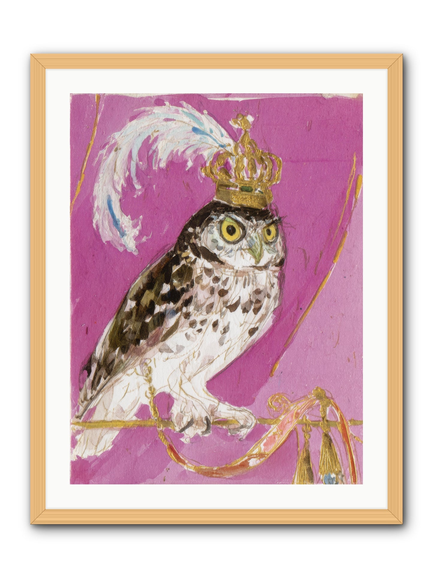 The Cricket Blazer Affair -- Framed Print - Natural 24x32