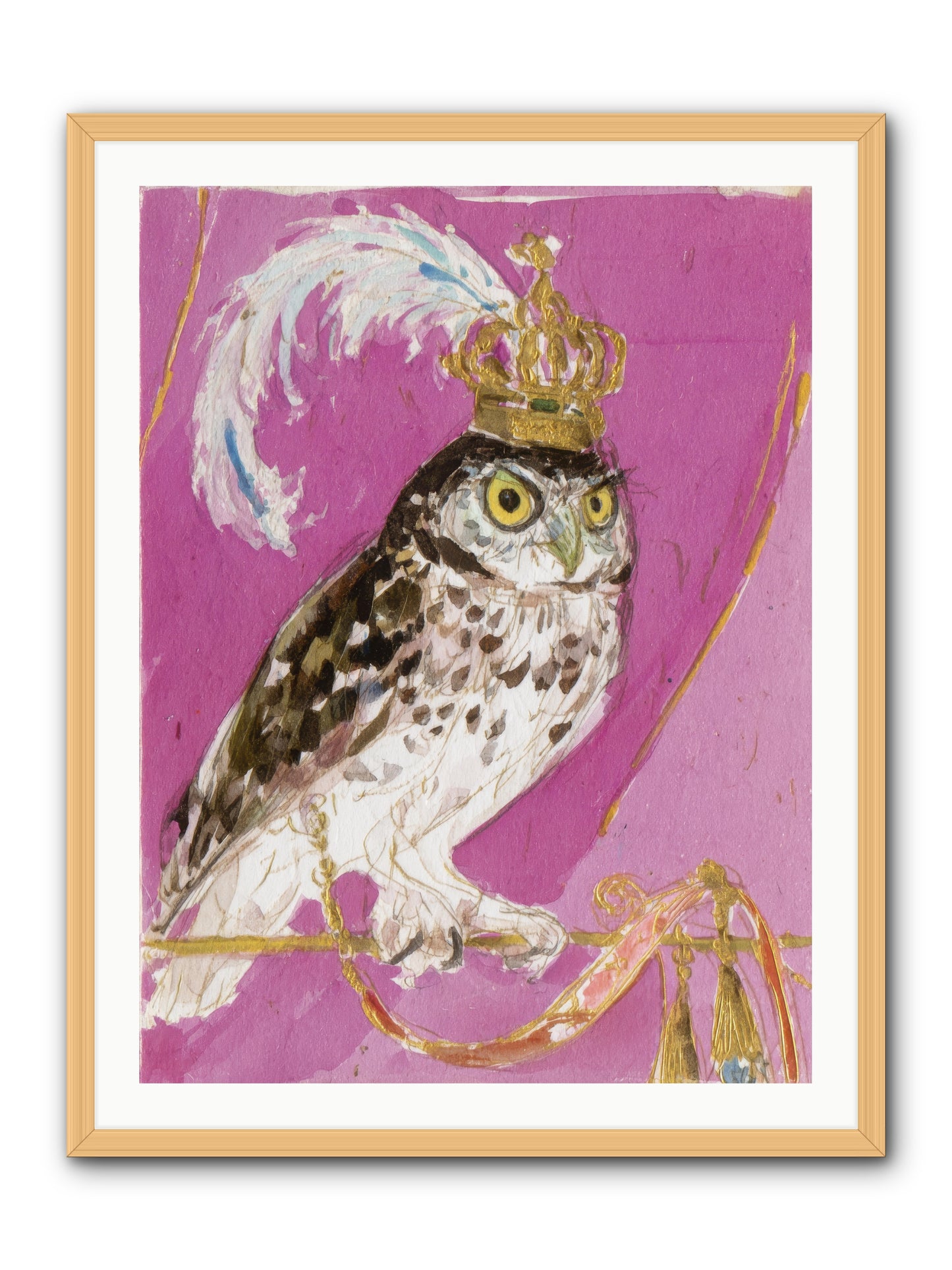 The Cricket Blazer Affair -- Framed Print - Natural 30x40