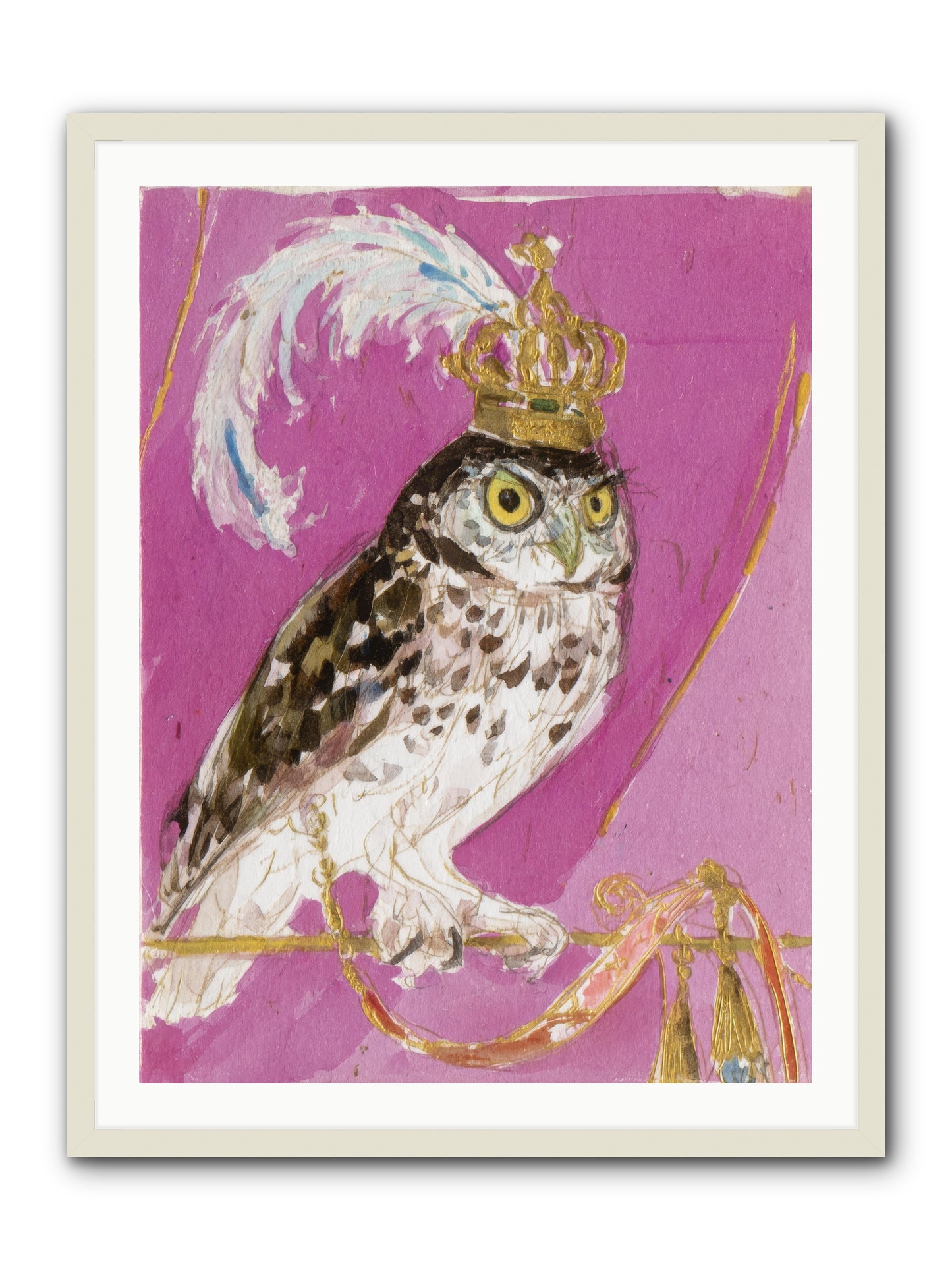 The Cricket Blazer Affair -- Framed Print - White 30x40