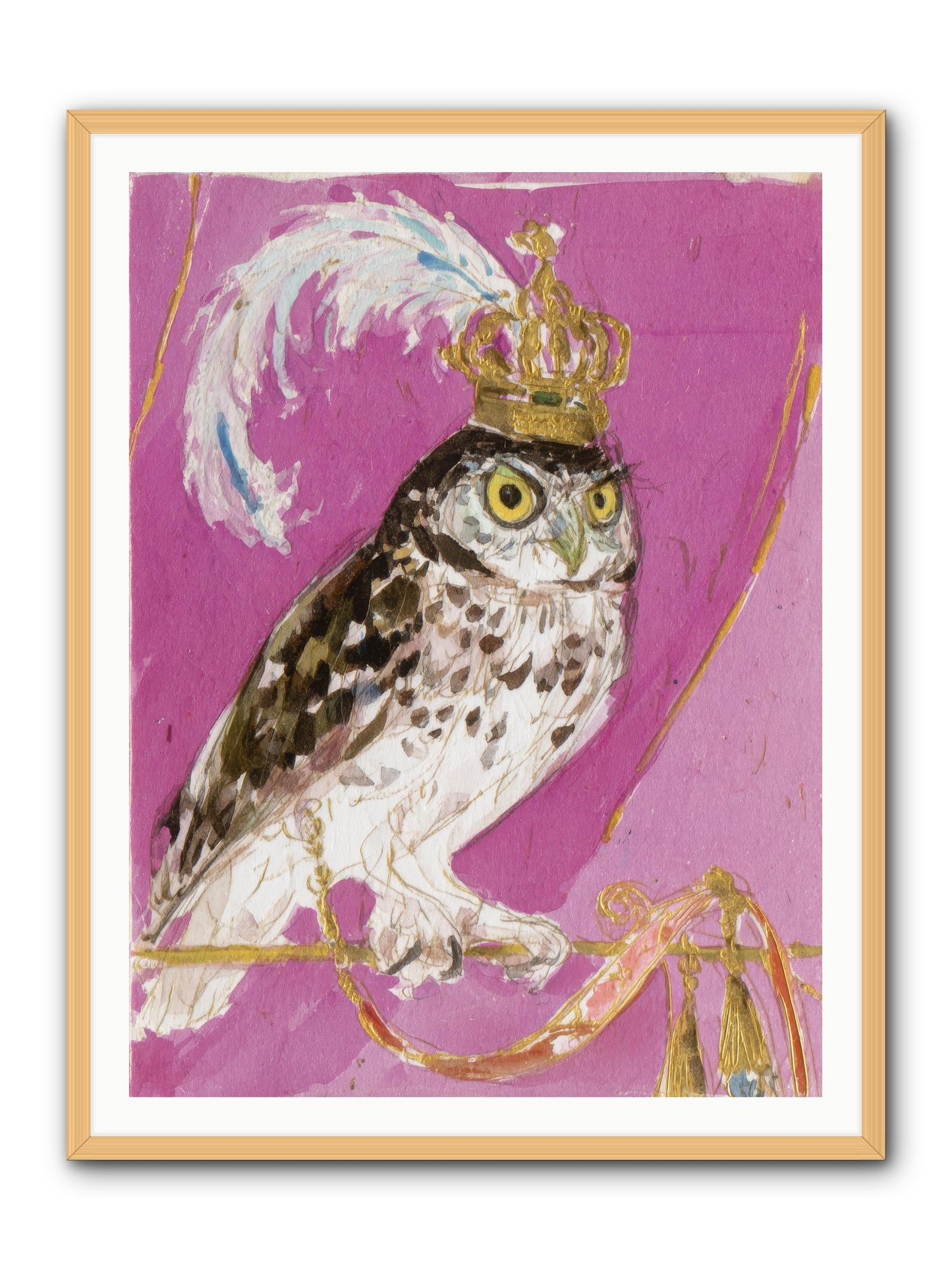 The Cricket Blazer Affair -- Framed Print - Natural 36x48