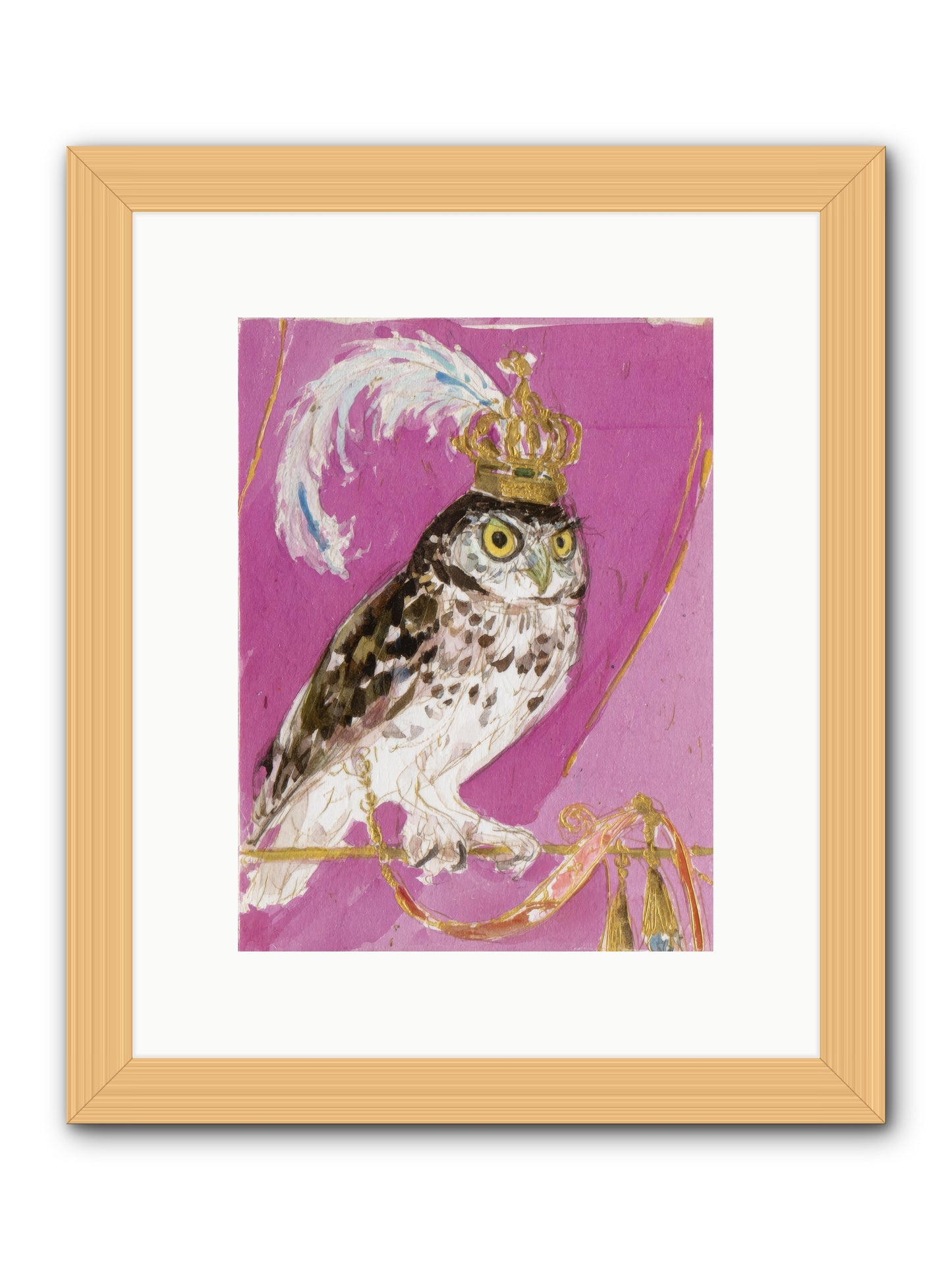 The Cricket Blazer Affair -- Framed Print - Natural 9x12