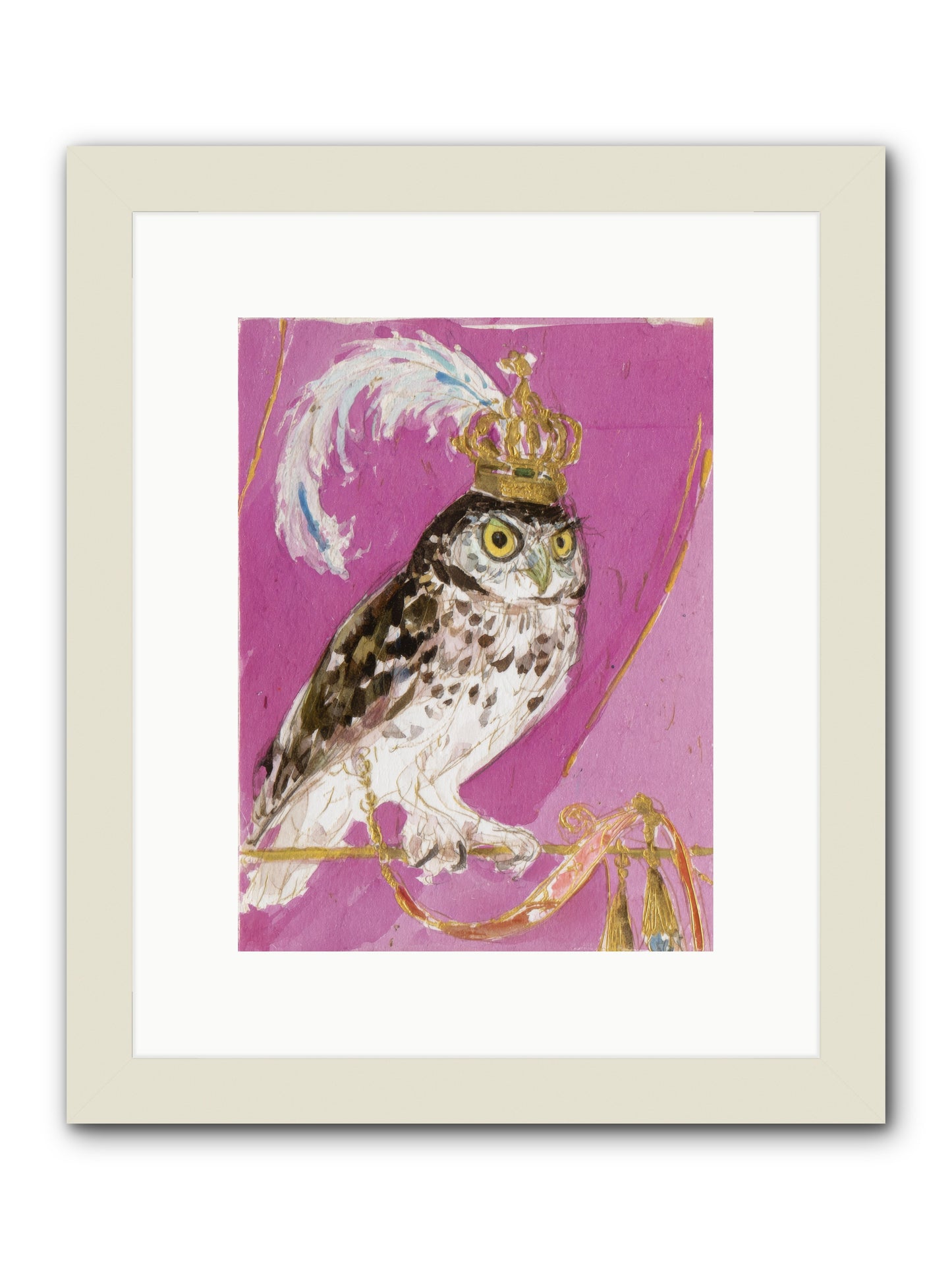 The Cricket Blazer Affair -- Framed Print - White 9x12