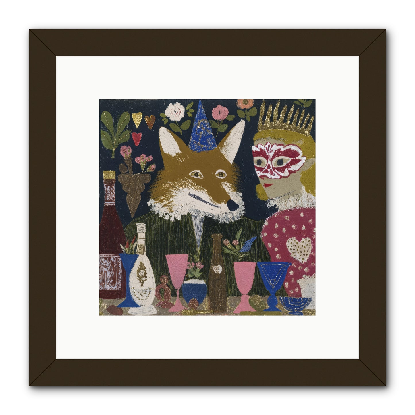 The Crown She Never Asked For -- Framed Print - Black 10x10