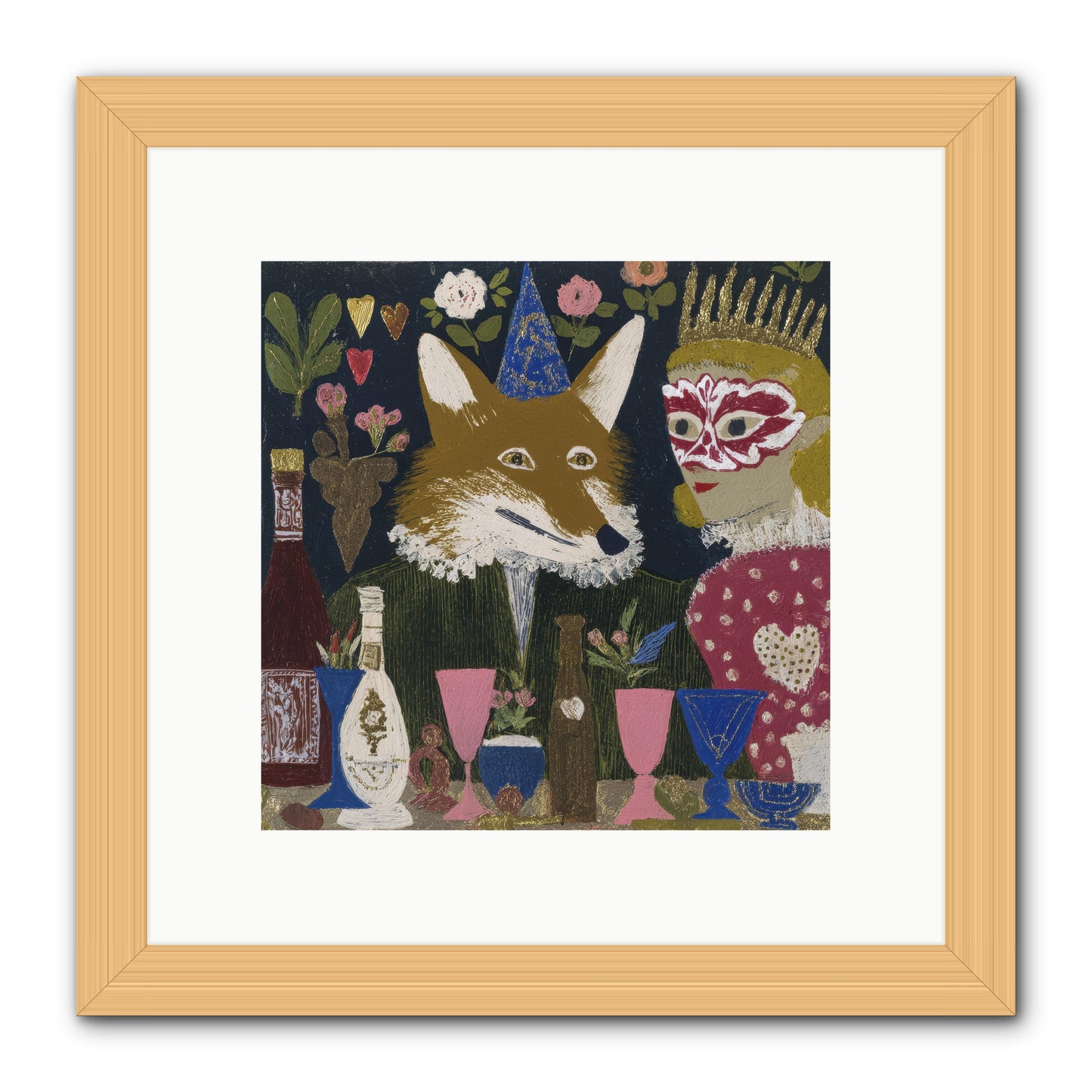 The Crown She Never Asked For -- Framed Print - Natural 10x10