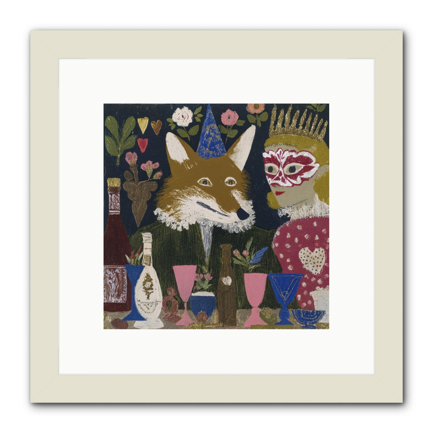 The Crown She Never Asked For -- Framed Print - White 10x10