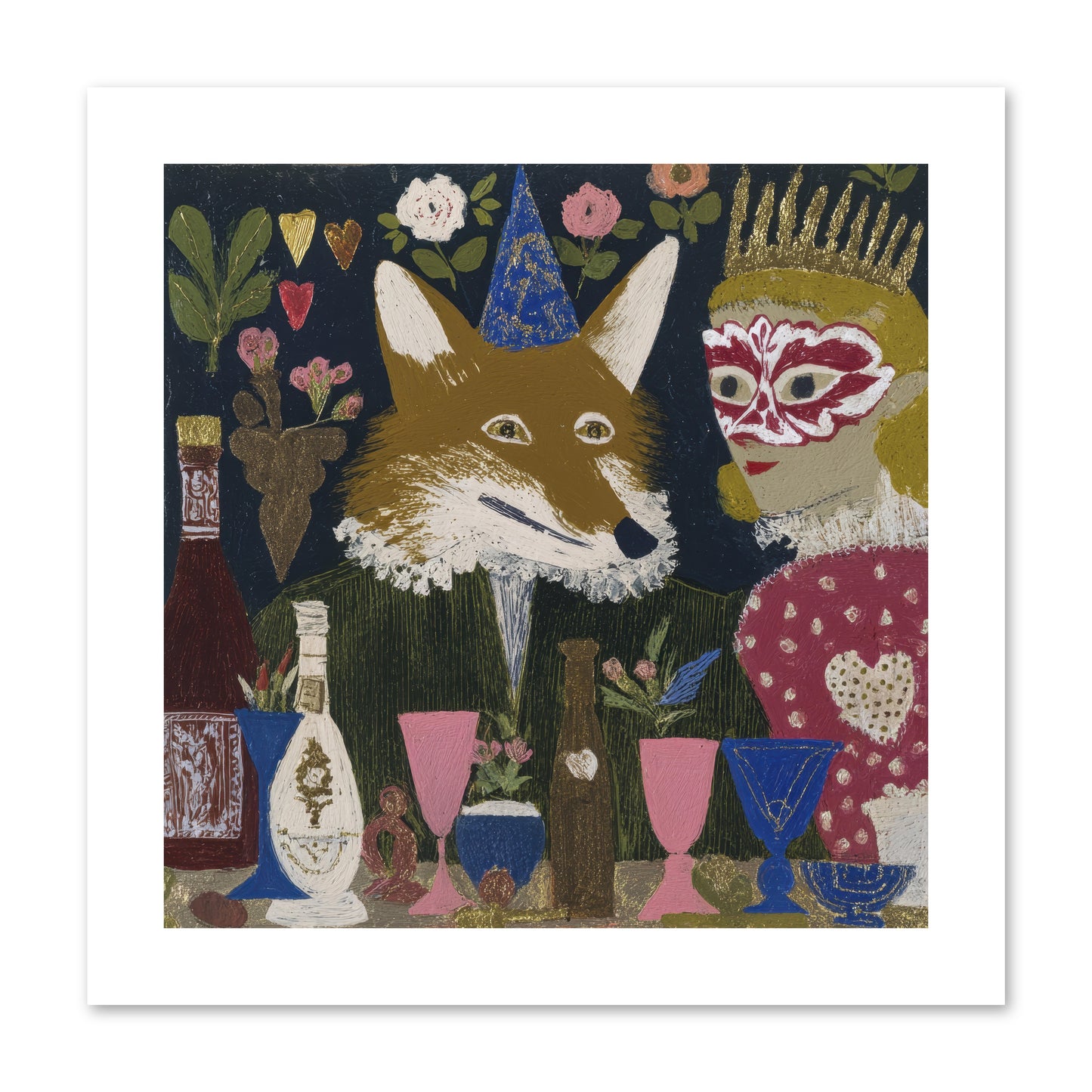 The Crown She Never Asked For -- Loose Canvas Print 10x10