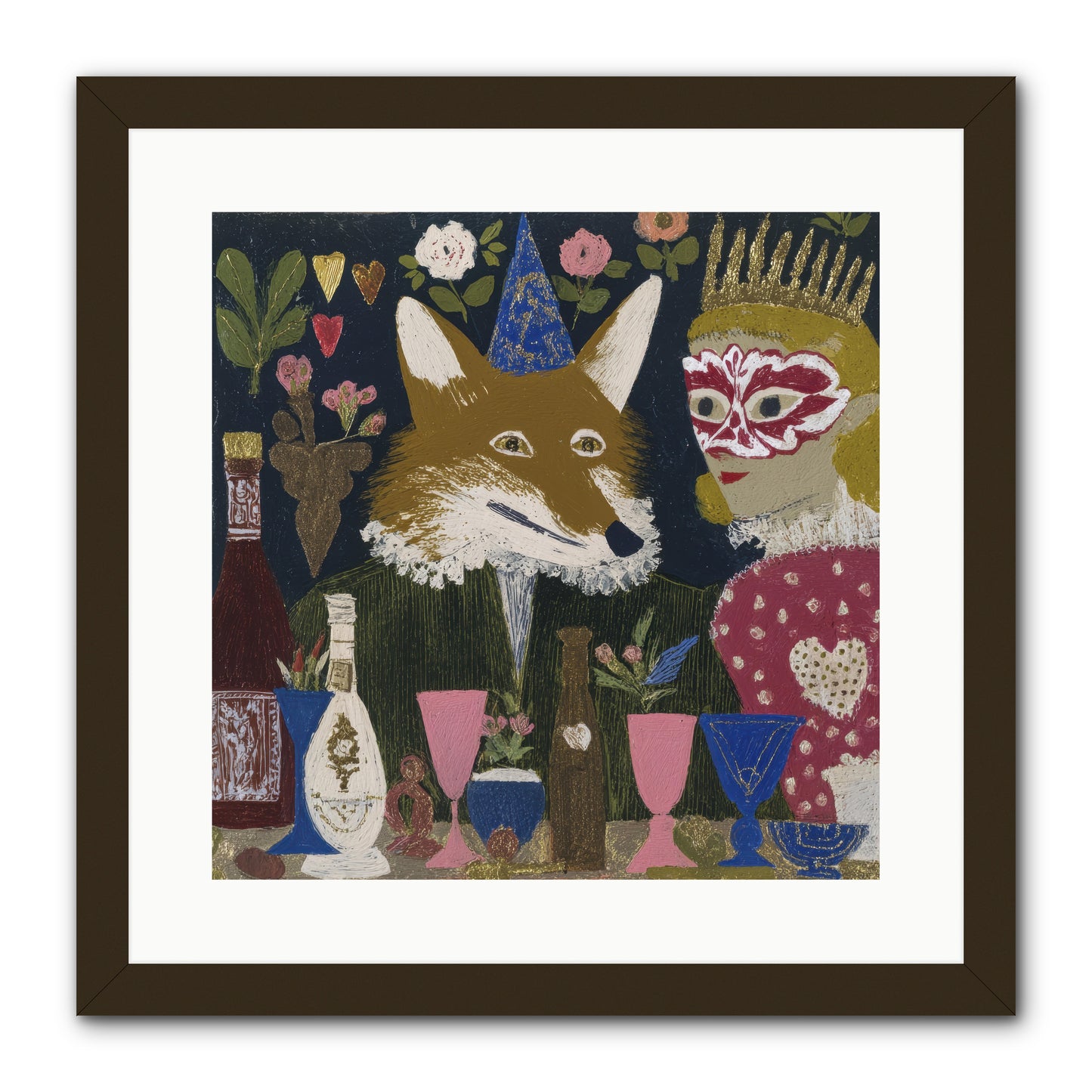 The Crown She Never Asked For -- Framed Print - Black 16x16