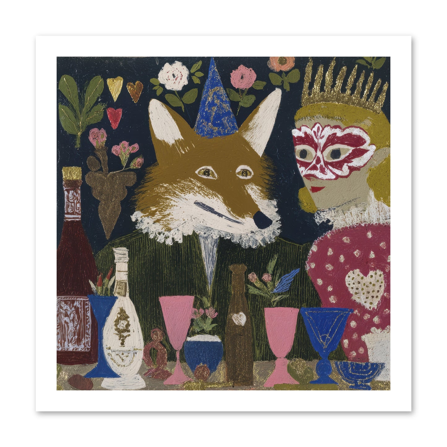 The Crown She Never Asked For -- Loose Canvas Print 16x16