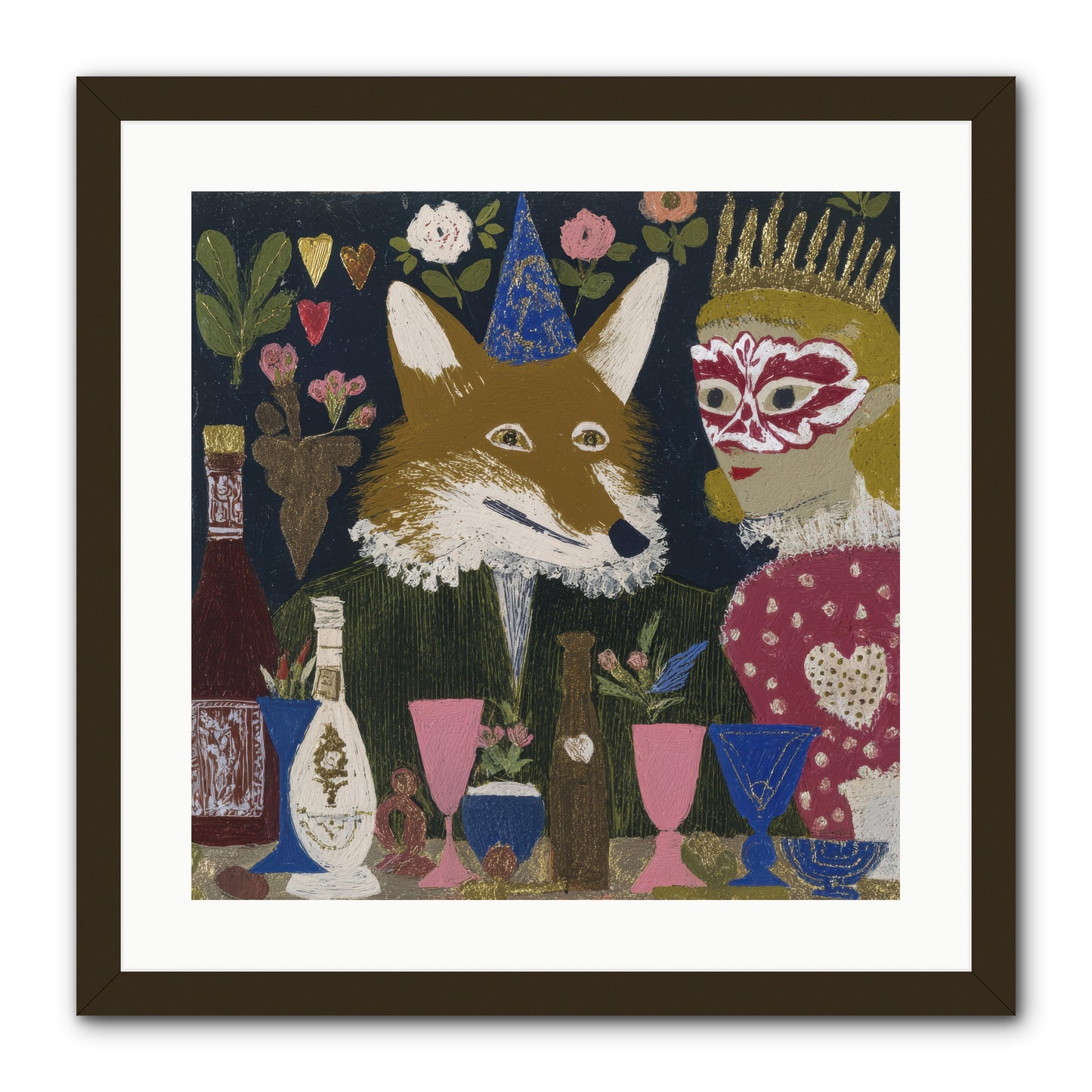 The Crown She Never Asked For -- Framed Print - Black 20x20