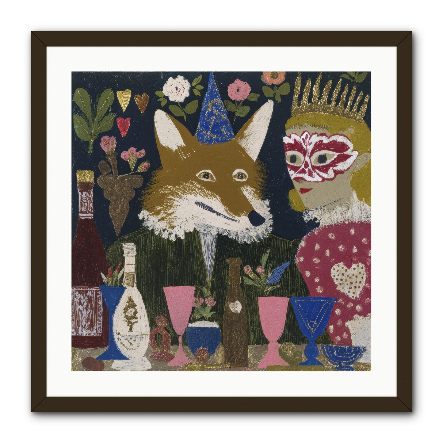 The Crown She Never Asked For -- Framed Print - Black 24x24