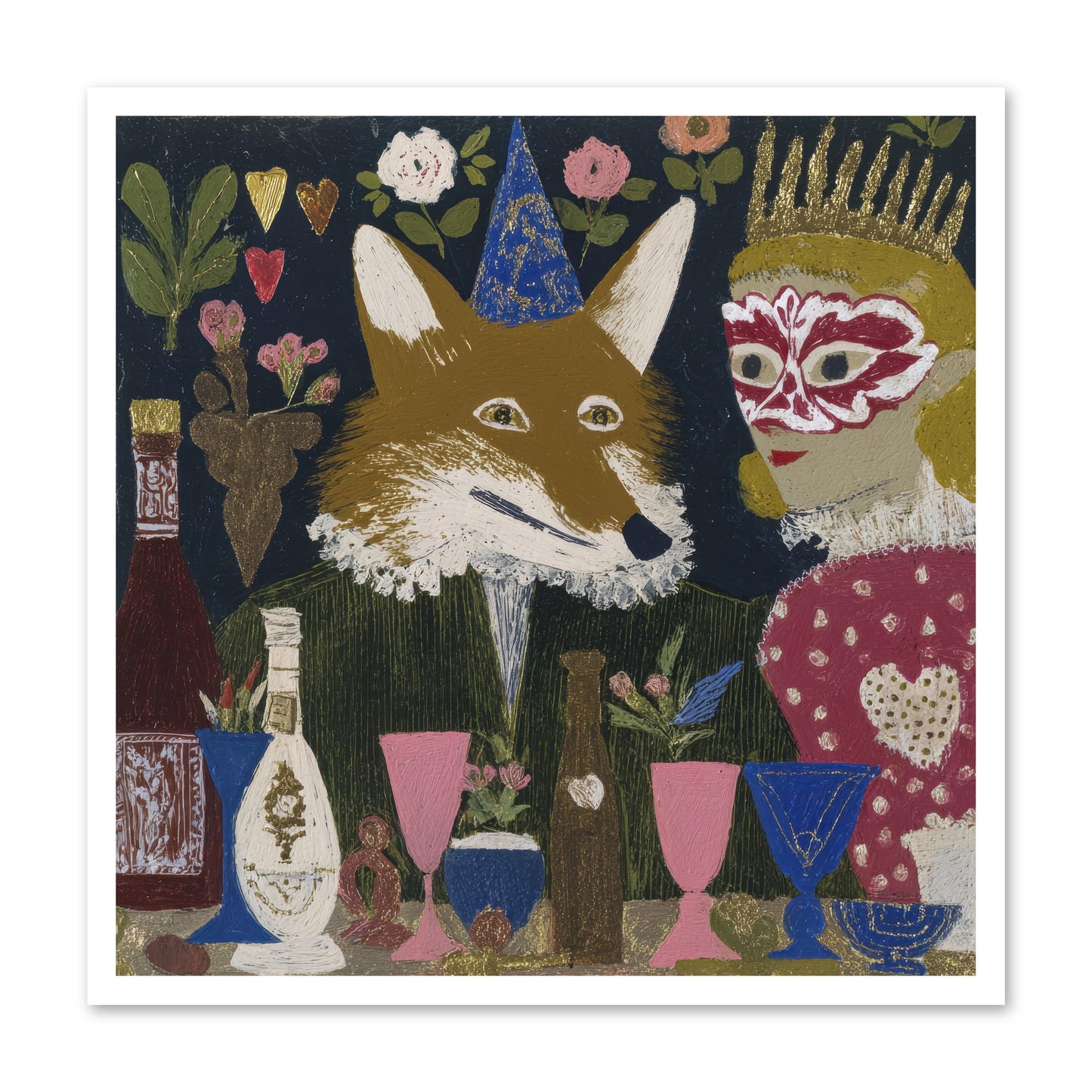The Crown She Never Asked For -- Loose Canvas Print 30x30