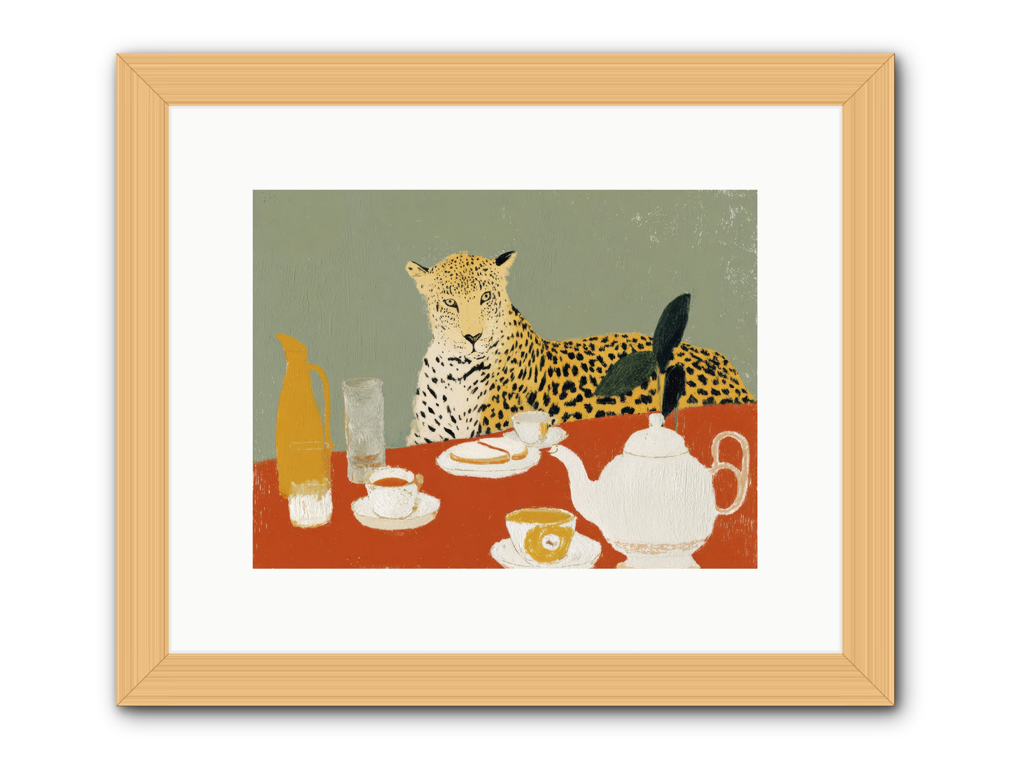 The Curator's Menagerie -- Framed Print - Natural 12x9