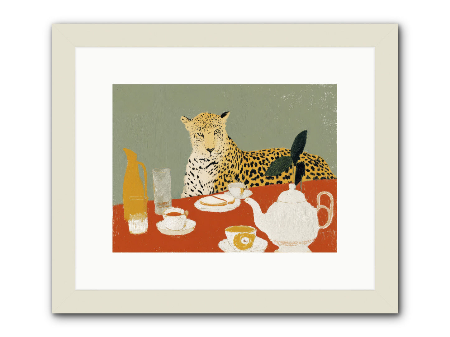 The Curator's Menagerie -- Framed Print - White 12x9