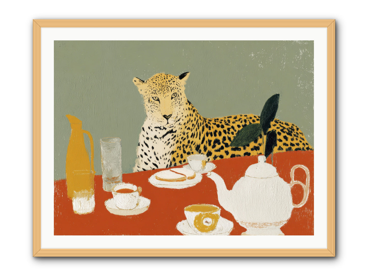 The Curator's Menagerie -- Framed Print - Natural 40x30