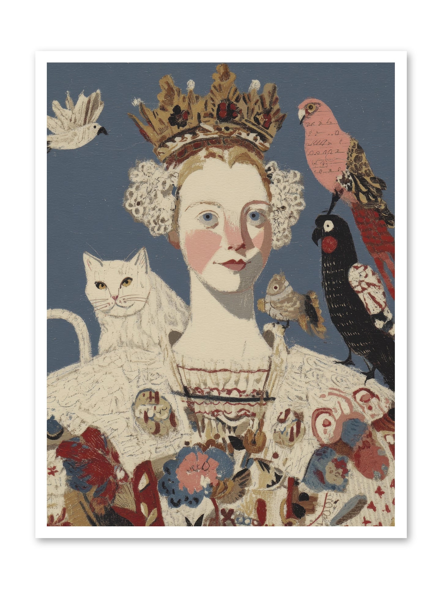 The Curious Hostess -- Paper Print 30x40