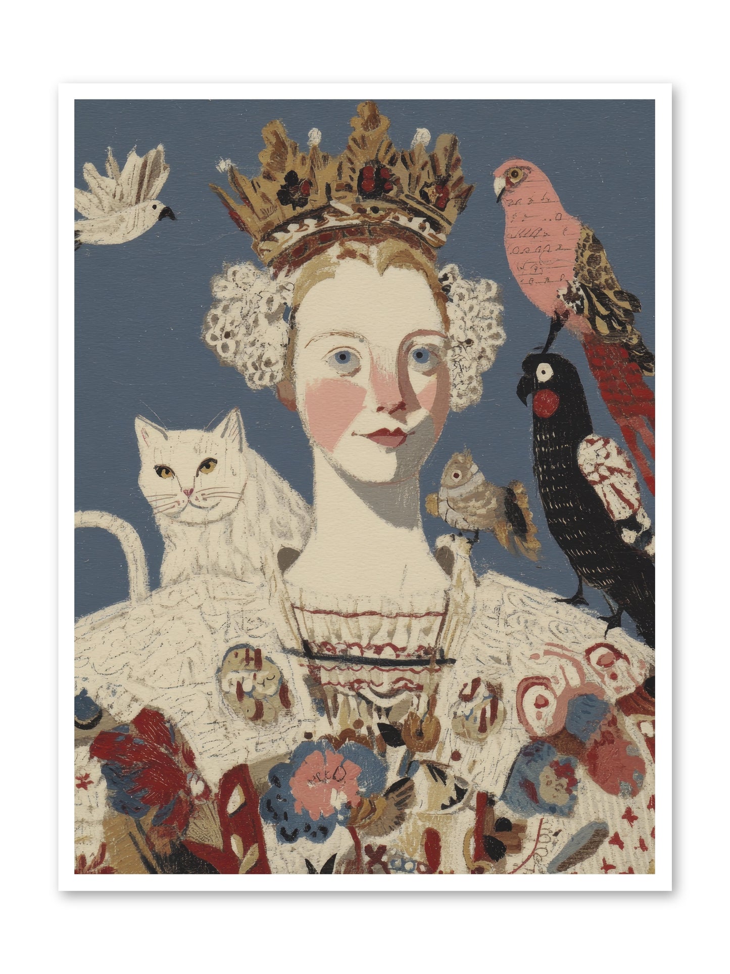 The Curious Hostess -- Paper Print 36x48