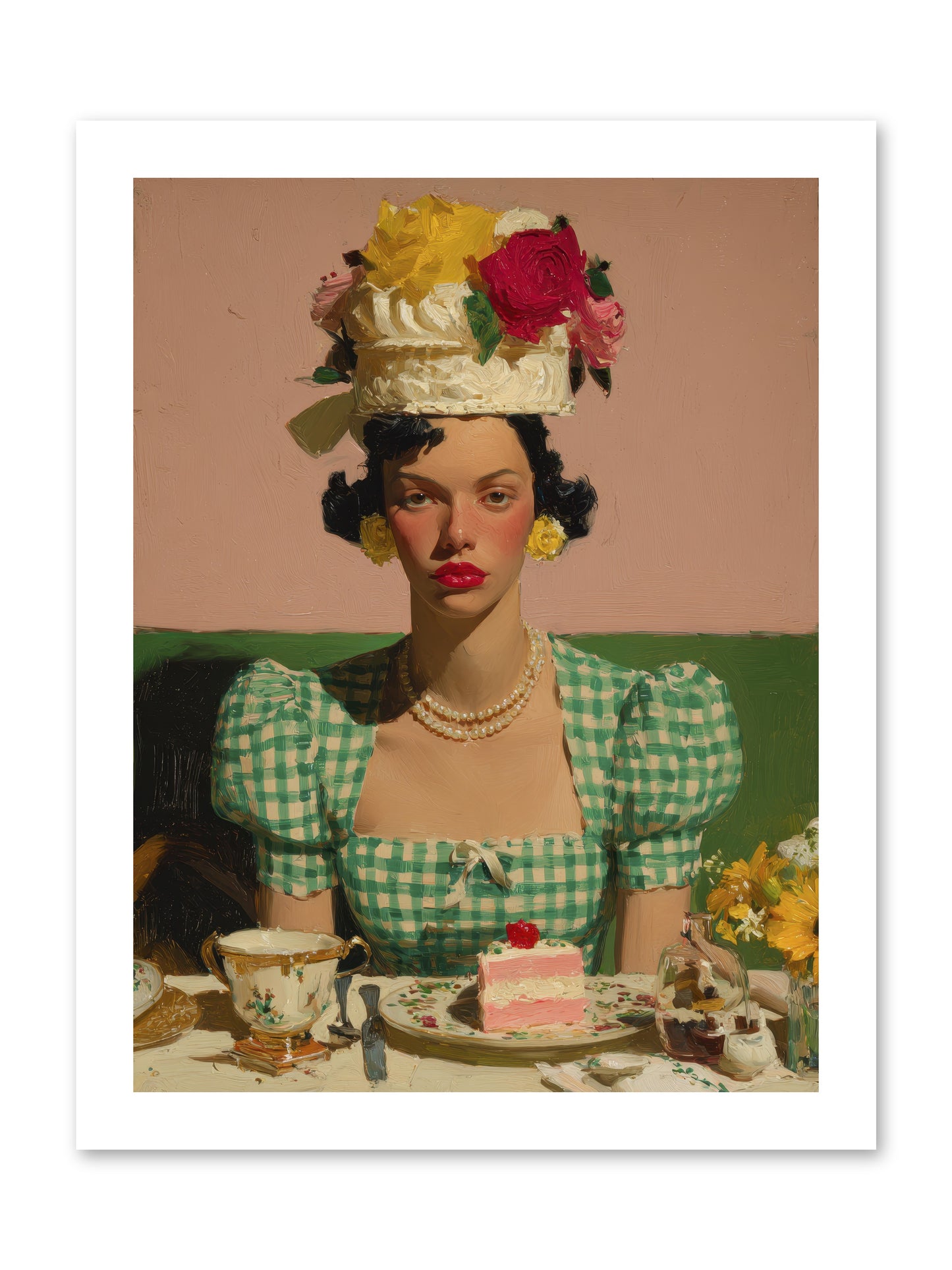 The Daffodil Supper Club -- Loose Canvas Print 12x16