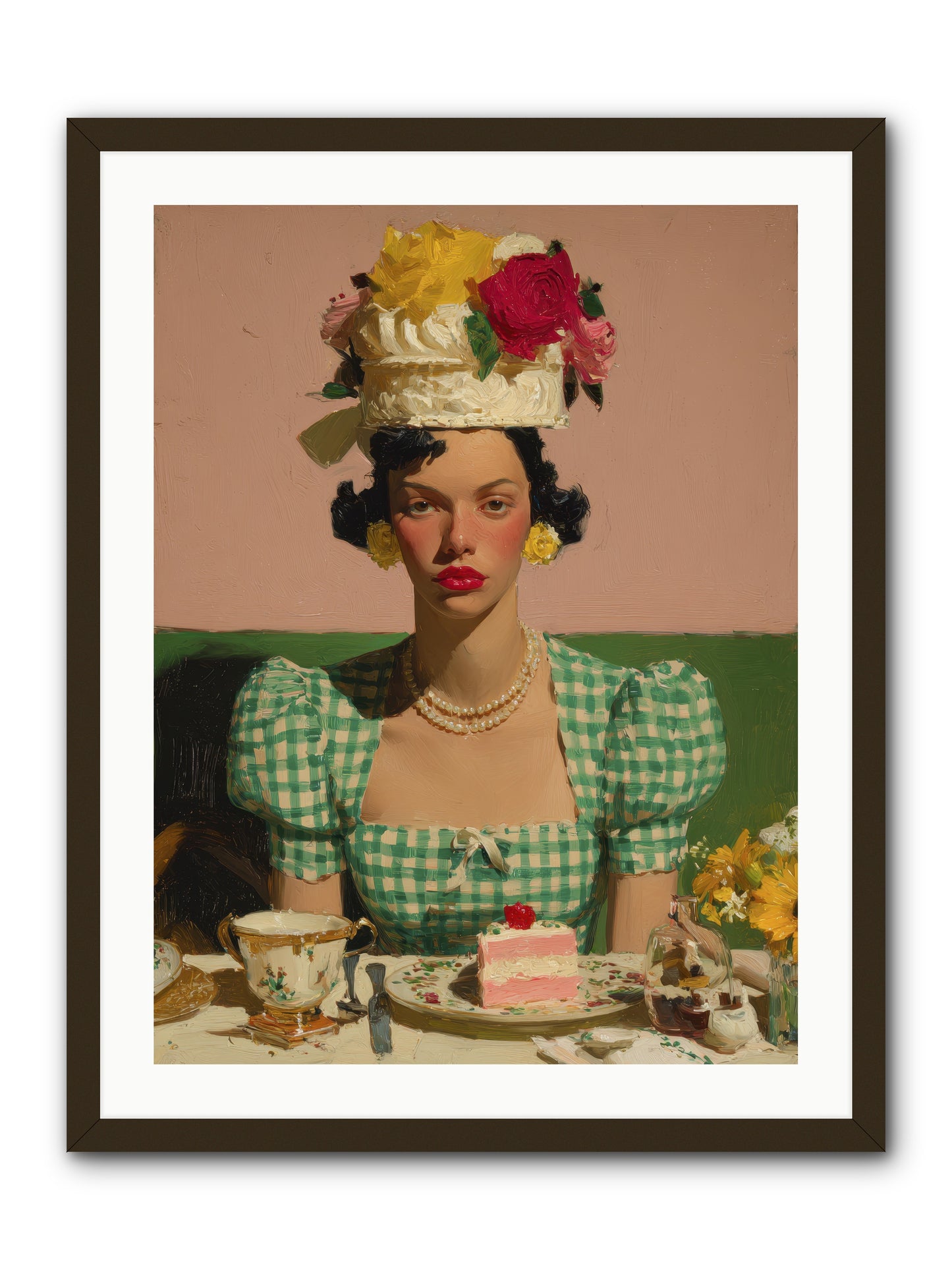 The Daffodil Supper Club -- Framed Print - Black 24x32