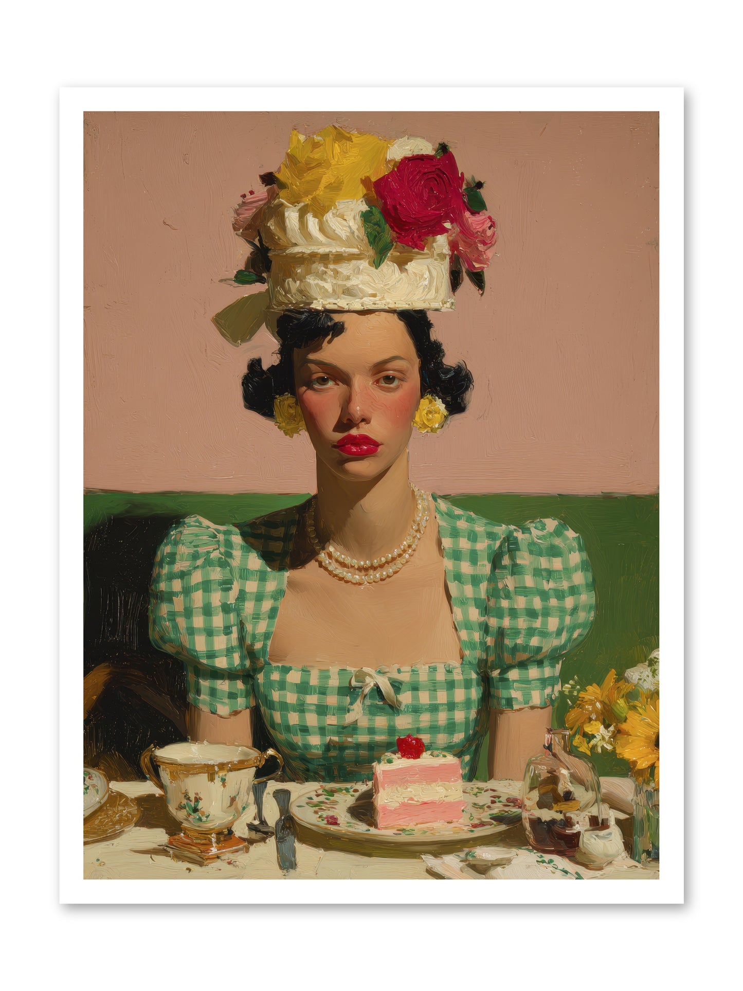 The Daffodil Supper Club -- Loose Canvas Print 24x32