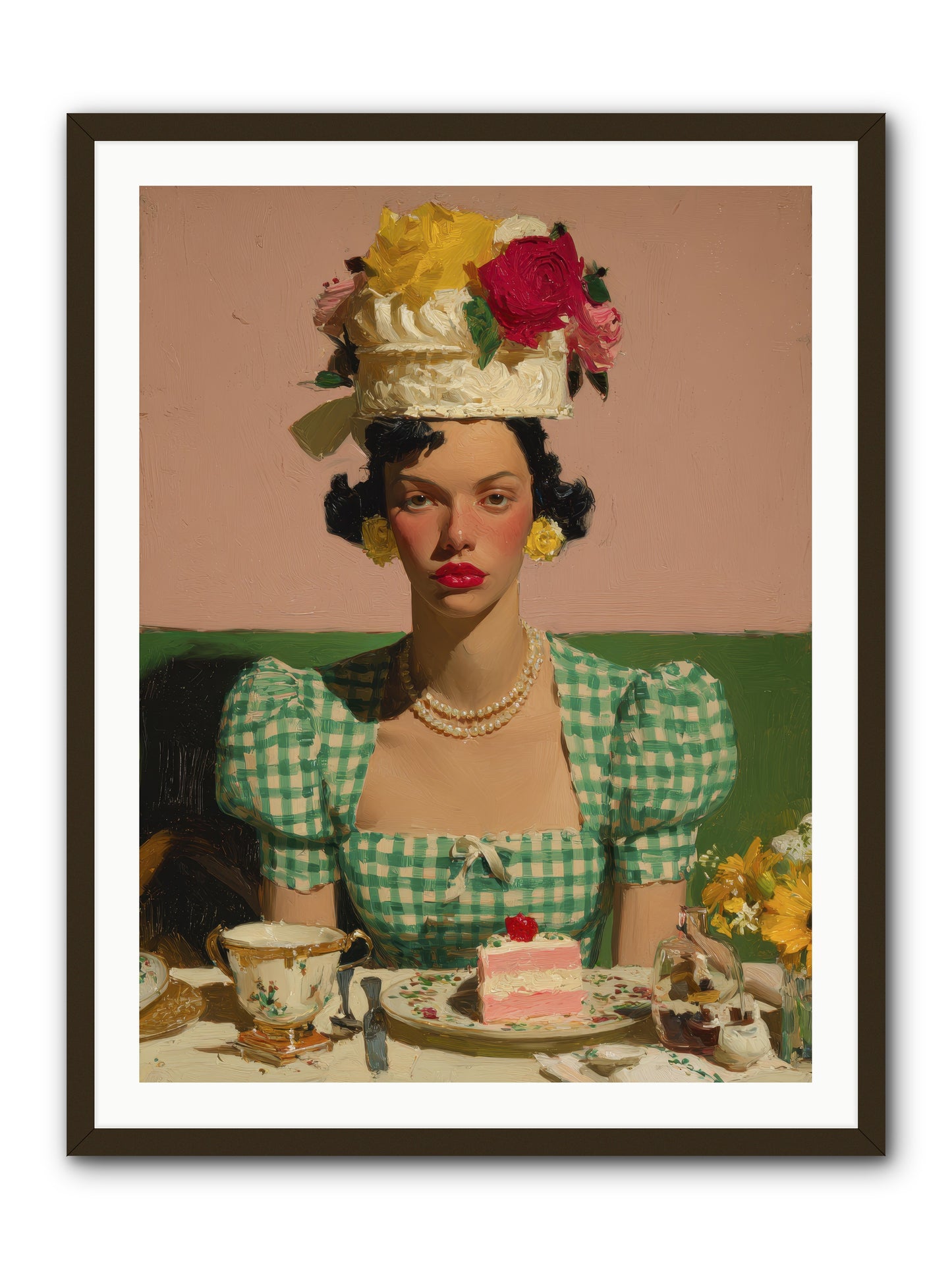 The Daffodil Supper Club -- Framed Print - Black 30x40