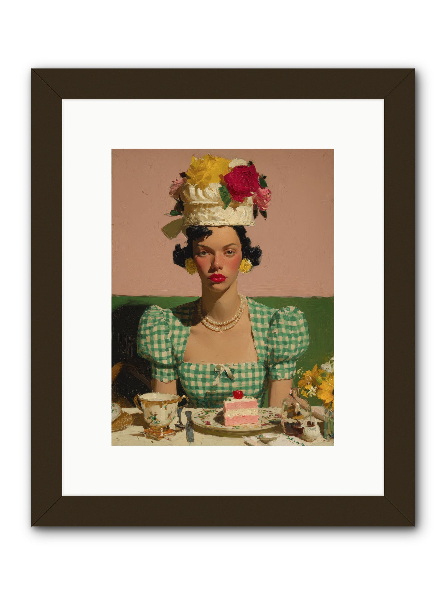 The Daffodil Supper Club -- Framed Print - Black 9x12