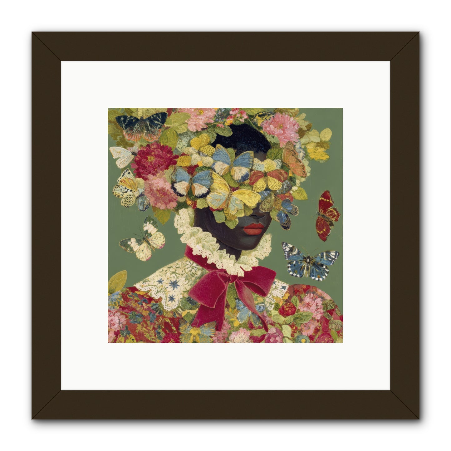 The Dahlia Atelier No. 1-REZ -- Framed Print - Black 10x10