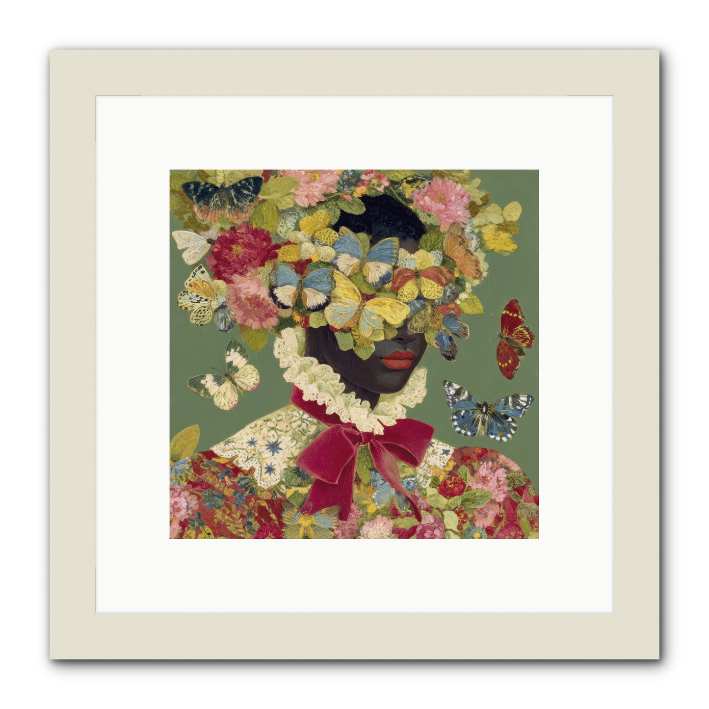 The Dahlia Atelier No. 1-REZ -- Framed Print - White 10x10