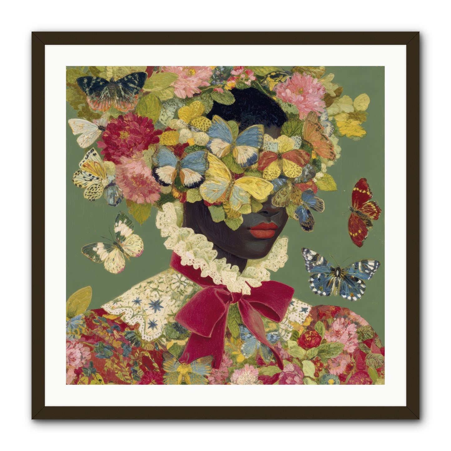 The Dahlia Atelier No. 1-REZ -- Framed Print - Black 30x30