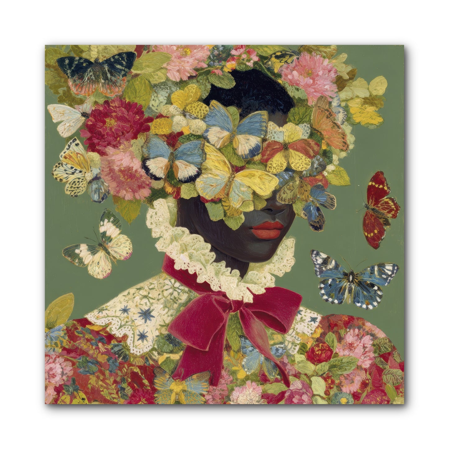 The Dahlia Atelier No. 1-REZ -- Wrapped Canvas 10x10