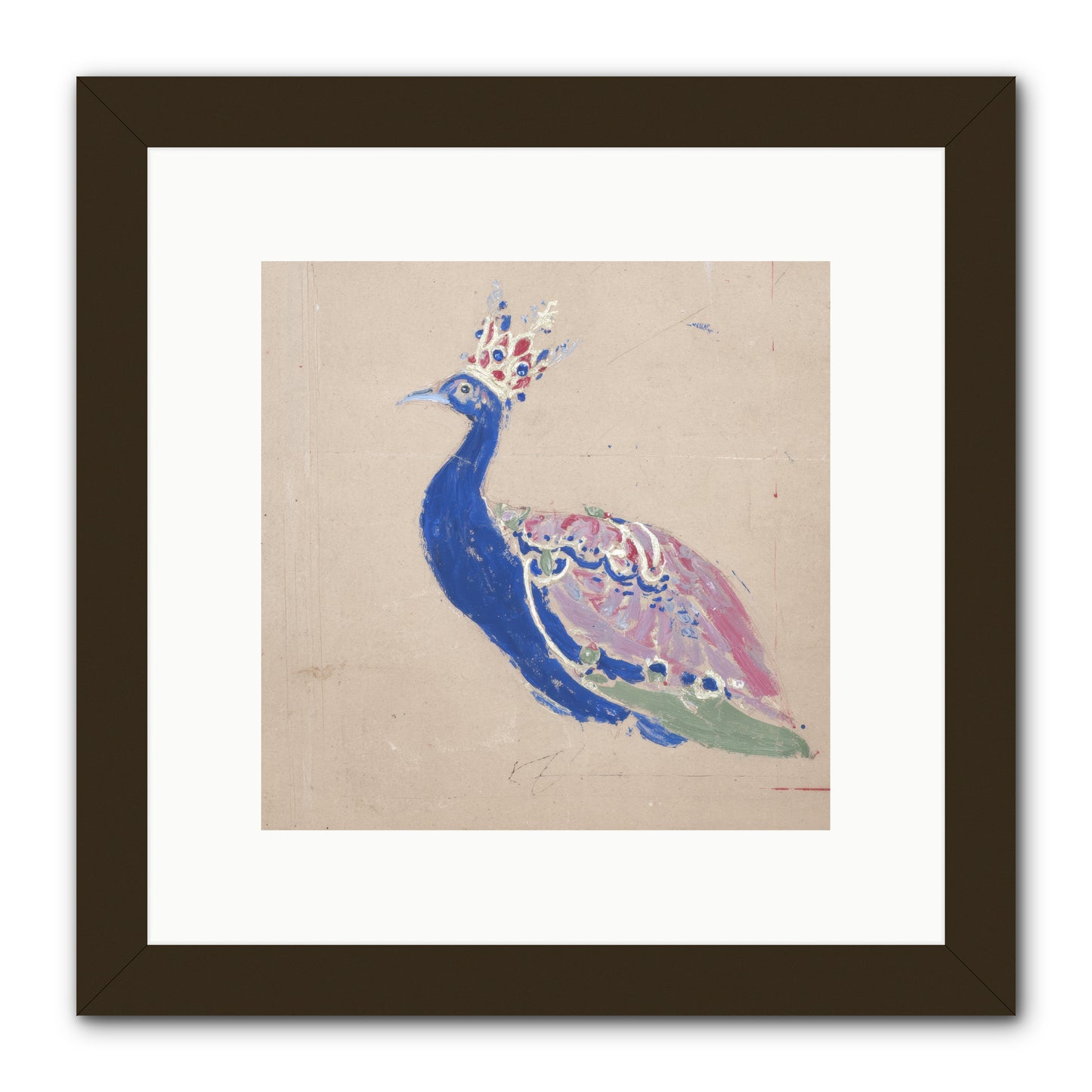 The Dapper Botanist -- Framed Print - Black 10x10