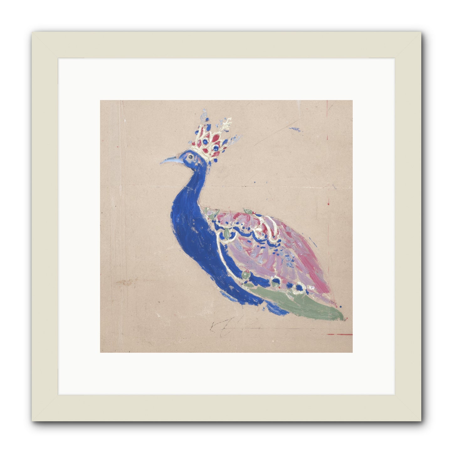 The Dapper Botanist -- Framed Print - White 12x12