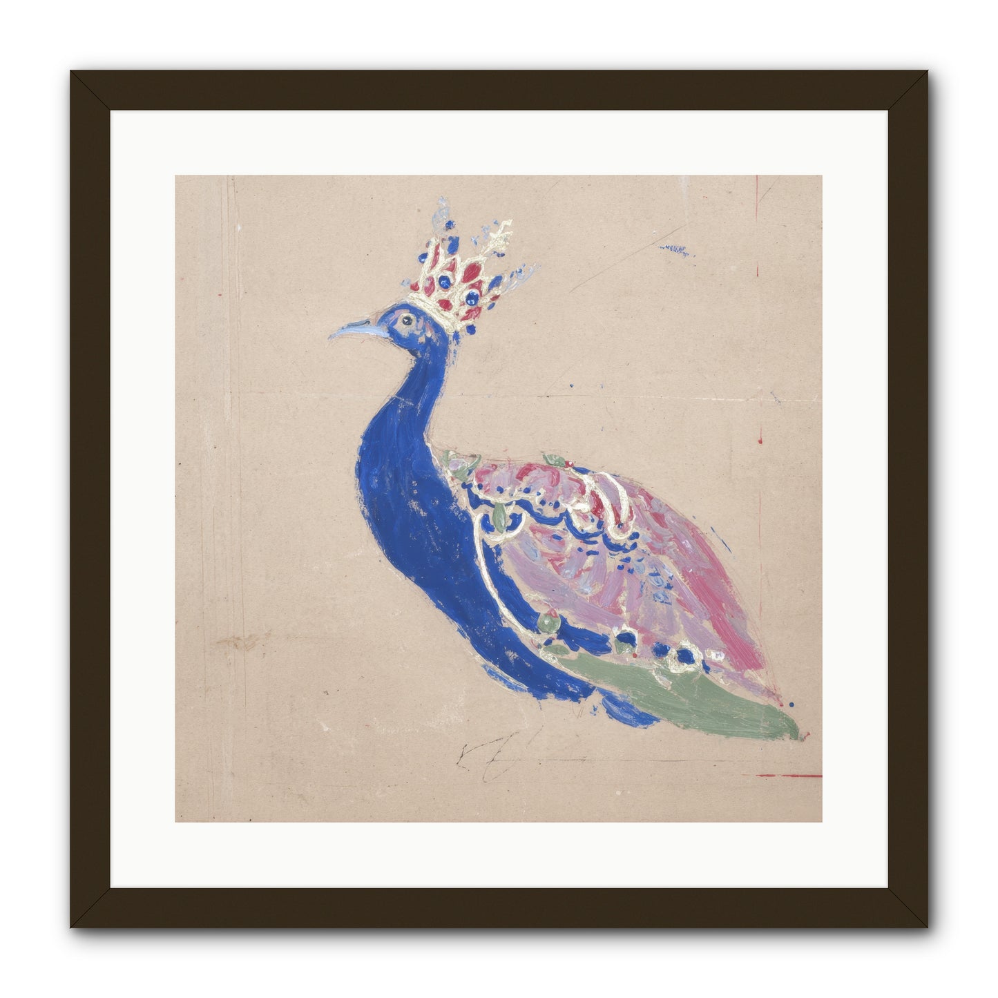 The Dapper Botanist -- Framed Print - Black 20x20