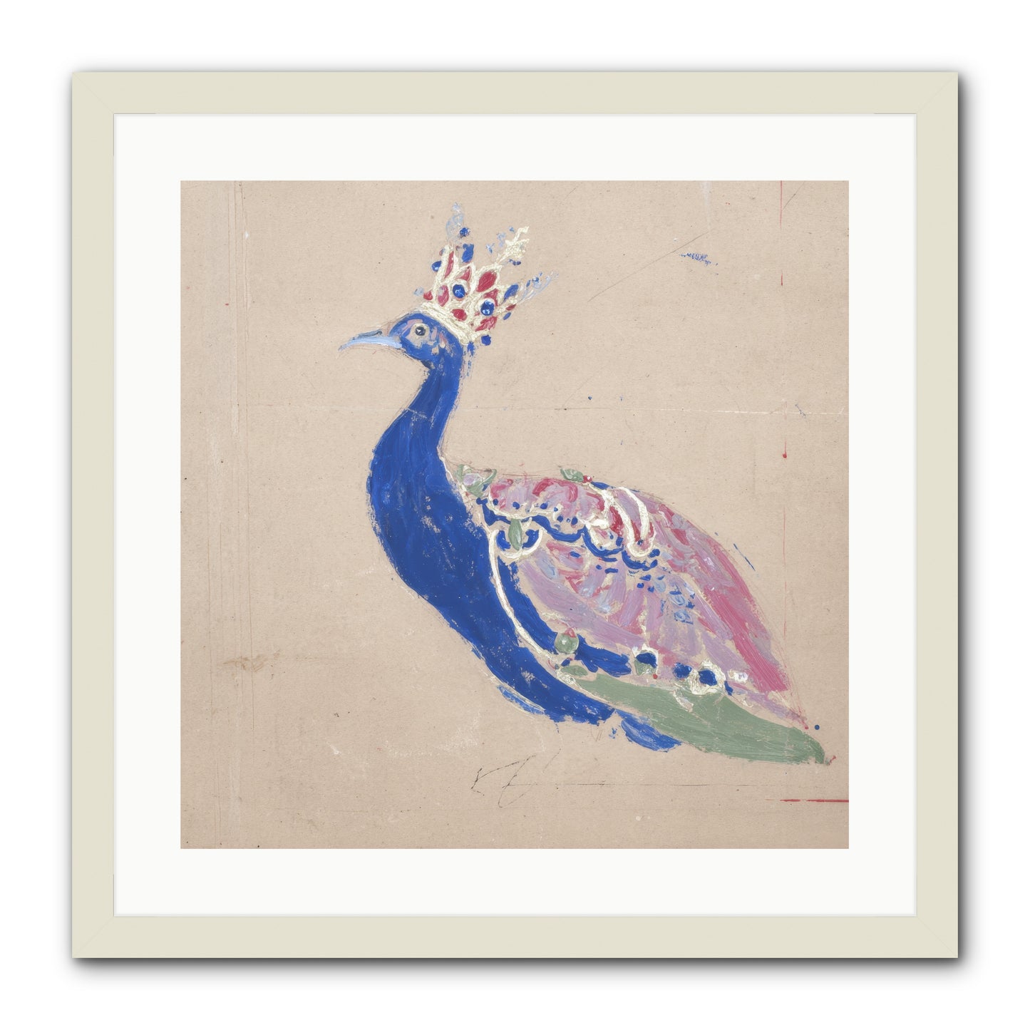 The Dapper Botanist -- Framed Print - White 20x20