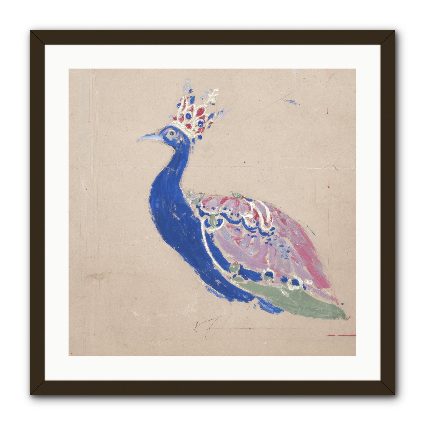 The Dapper Botanist -- Framed Print - Black 24x24