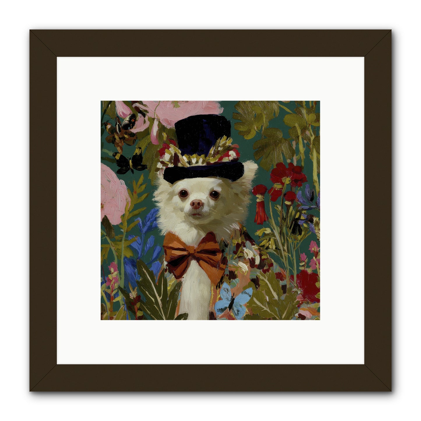 The Dappled Blazer -- Framed Print - Black 10x10