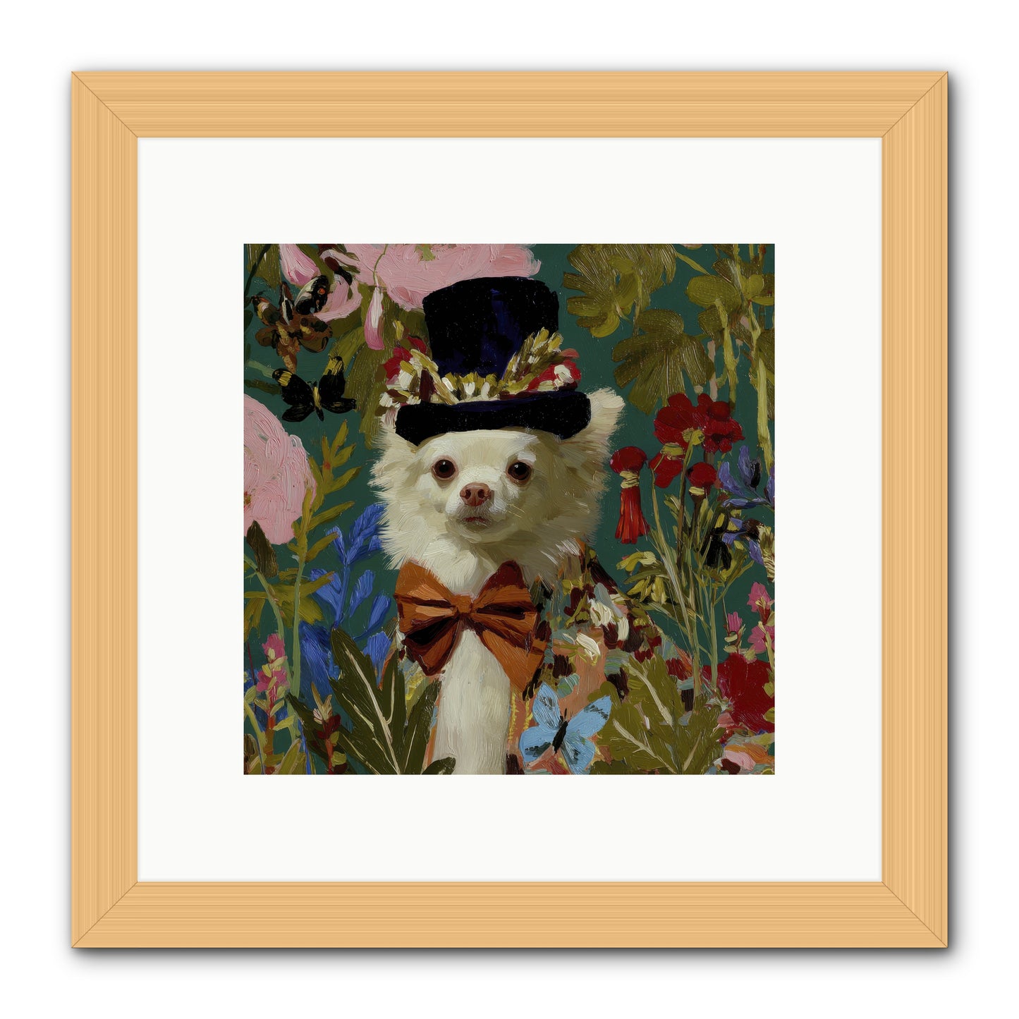 The Dappled Blazer -- Framed Print - Natural 10x10