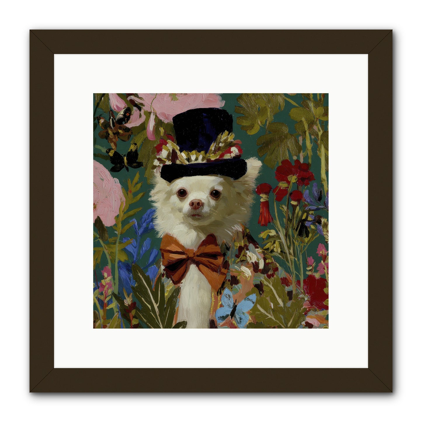 The Dappled Blazer -- Framed Print - Black 12x12
