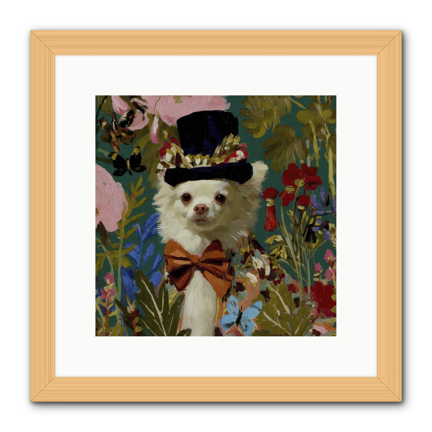 The Dappled Blazer -- Framed Print - Natural 12x12