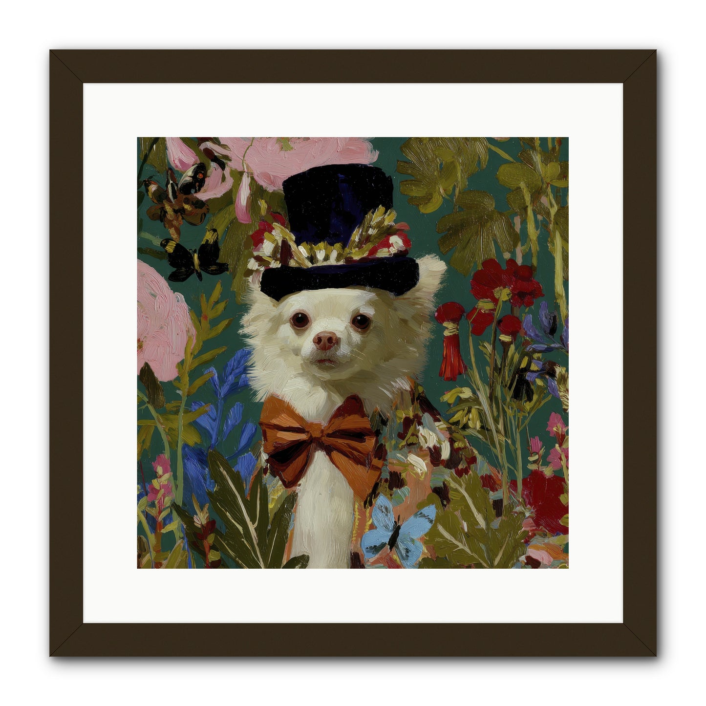 The Dappled Blazer -- Framed Print - Black 16x16