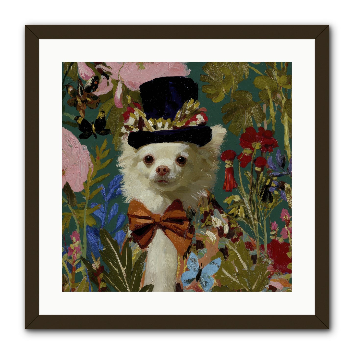 The Dappled Blazer -- Framed Print - Black 20x20