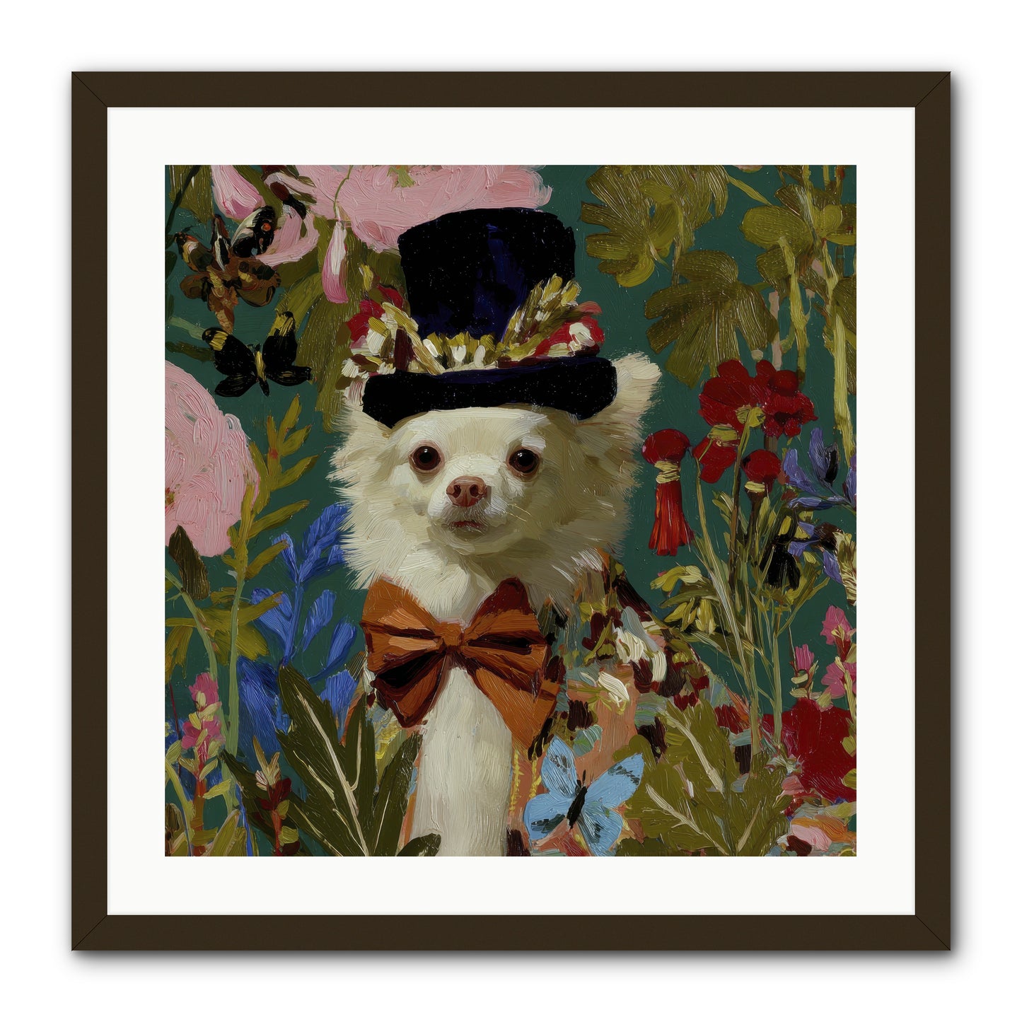 The Dappled Blazer -- Framed Print - Black 24x24